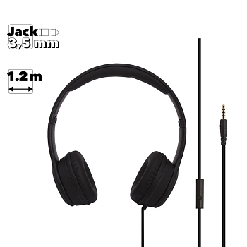 Гарнитура Hoco W21 Graceful Charm Wire Control Headphones накладная стерео, черная