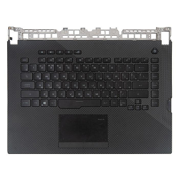 Клавиатура с топкейсом для ноутбука Asus ROG STRIX G531GT, G531GV G531GW с подсветкой, с тачпадом , чёрный, с разбора