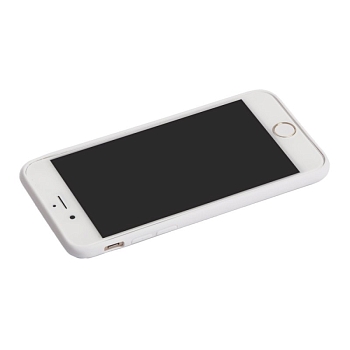 Защитная крышка для Apple iPhone 6, 6S Leather TPU Case (белая)