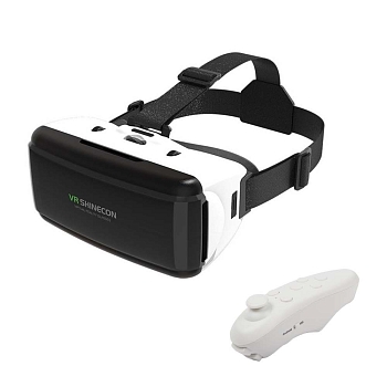 Очки виртуальной реальности с джойстиком VR SHINECON SC-G06 (черный)