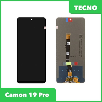 LCD дисплей для Tecno Camon 19 Pro в сборе с тачскрином, 100% оригинал (черный)