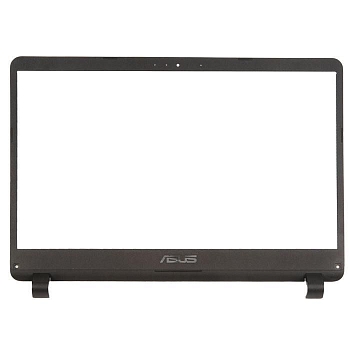 Рамка экрана (рамка крышки матрицы, LCD Bezel) для ноутбука Asus X507UA, X507UF, X507UB, X507LA, X507MA черная, пластиковая. С разбора.