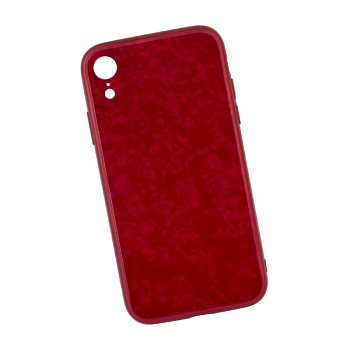 Чехол для Apple iPhone XR Proda Glass Case стеклянный, красный