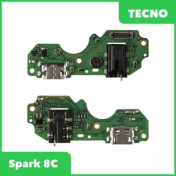 Разъем зарядки для телефона Tecno Spark 8C, микрофон