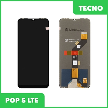 LCD дисплей для Tecno POP 5 LTE в сборе с тачскрином, 100% оригинал (черный)