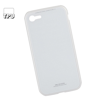 Чехол для Apple iPhone 7, 8 WK-Magneto Glass Phone Case пластик, металл, белый