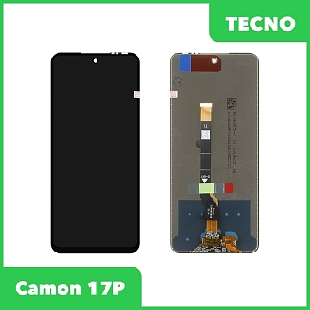 LCD дисплей для Tecno Camon 17P в сборе с тачскрином, 100% оригинал (черный)