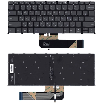 Клавиатура для ноутбука Lenovo Flex 5-14 серая