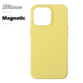 Силиконовый чехол для iPhone 13 Pro "Silicone Case" with MagSafe (Lemon Zest)