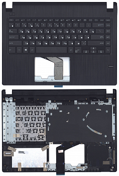 Клавиатура для ноутбука Asus P1440FA, черная топ-панель