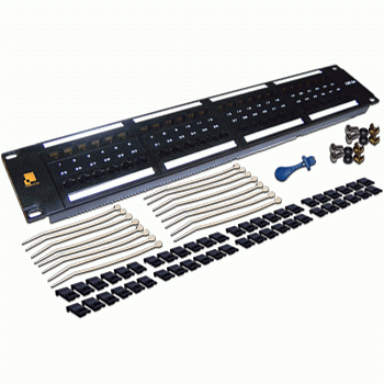 Патч-панель 19", 48 портов RJ-45, категория 6, UTP, 2U, LANMASTER, LAN-PPL48U6