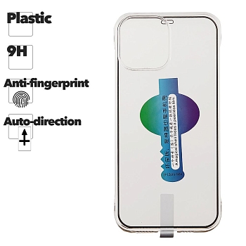Защитное стекло для телефона Apple iPhone 12 Pro Max, 9H, автоустановка + чехол (прозрачное)