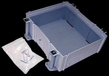 Монтажная коробка для лючка в пол на 6 модулей, LAN-WA-FLBP-MB/6
