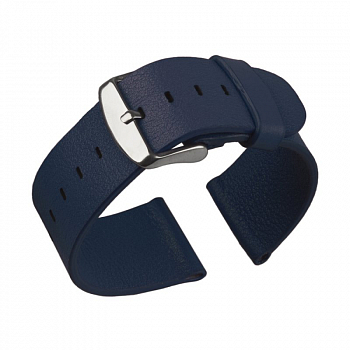 Ремешок для Apple Watch 42 мм/44 мм кожаный без крепежа (синий/коробка)