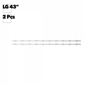 Светодиодная подсветка для телевизоров LG 43" 43 UJ 10 LED (комплект 2 шт.)