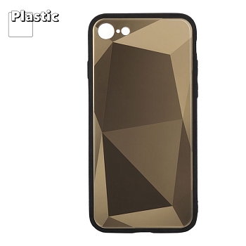 Защитная крышка "LP" для Apple iPhone 7, 8 "Diamond Glass Case", золотой бриллиант (коробка)