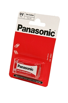 Батарейка (элемент питания) Panasonic Zinc Carbon 6F22RZ/1BP R6F22RZ BL1, 1 штука