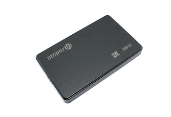 Корпус для жесткого диска Amperin AM25U3PB 2,5", USB 3.0, пластиновый, черный
