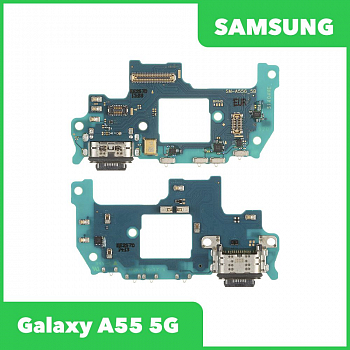 Системный разъем (разъем зарядки) для Samsung Galaxy A55 5G SM-A556, микрофон