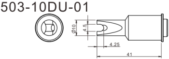 Жало для паяльника Quick 503-10DU-01