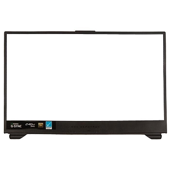 Рамка экрана (рамка крышки матрицы, LCD Bezel) для ноутбука Asus GX701GX, GX701 черная, пластиковая. С разбора.