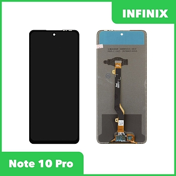 LCD дисплей для Infinix Note 10 Pro в сборе с тачскрином, 100% оригинал (черный)