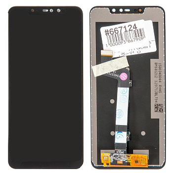 Дисплей в сборе с тачскрином для Xiaomi Redmi Note 6 Pro, черный (оригинал lcd)