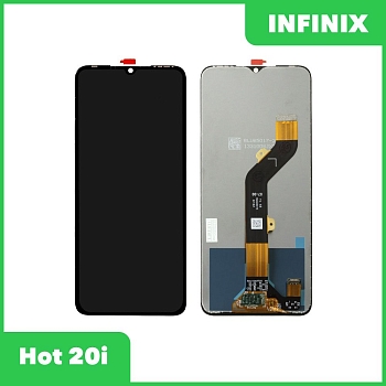 Дисплей (экран в сборе) для телефона Infinix Hot 20i (черный)