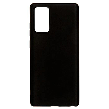 Чехол для Samsung Galaxy Note 20 матовый силикон, черный