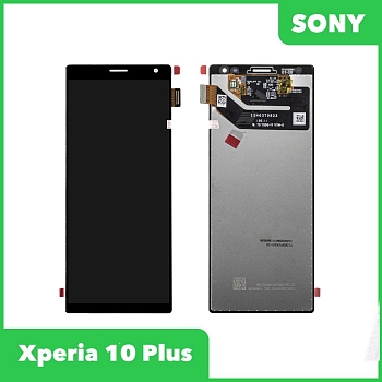 LCD дисплей для Sony Xperia 10 Plus в сборе с тачскрином (черный)