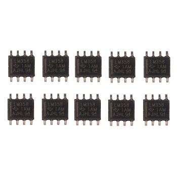 Микросхема LM358ADR LM358 (набор 10 штук) SOiC-8 с разбора