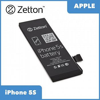 Аккумулятор Zetton для iPhone 5S 1600 mAh, Li-Pol аналог 616-0728