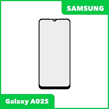 Стекло для переклейки дисплея Samsung Galaxy A02s (A025F), черный