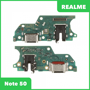 Системный разъем (разъем зарядки) для Realme Note 50 (RMX3834), микрофон