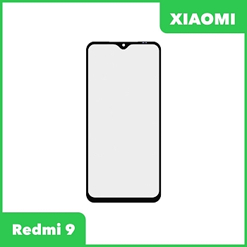 Стекло + OCA пленка для переклейки Xiaomi Redmi 9, черный