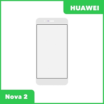 Стекло + OCA пленка для переклейки Huawei Nova 2 (5") (PIC-LX9), белый