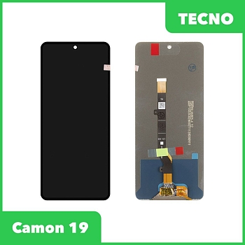 LCD дисплей для Tecno Camon 19 в сборе с тачскрином, 100% оригинал (черный)
