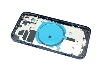 Задняя крышка (корпус) в сборе с рамкой для Apple iPhone 12, blue