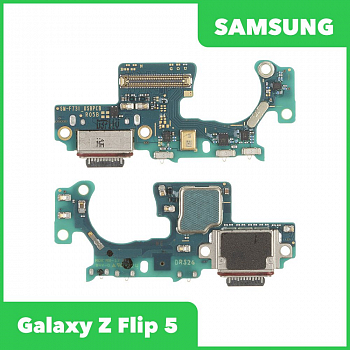 Системный разъем (разъем зарядки) для Samsung Galaxy Z Flip5 SM-F731, микрофон