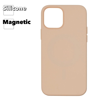 Силиконовый чехол для iPhone 12, 12 Pro "Silicone Case" with MagSafe (Cantaloupe)