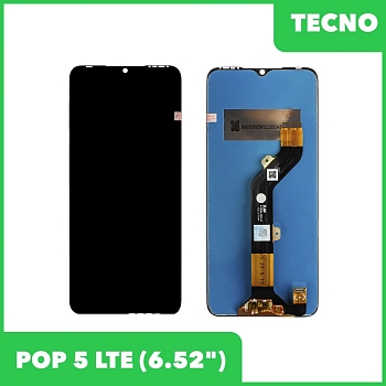 Дисплей (экран в сборе) для телефона Tecno POP 5 LTE (черный) Premium Quality