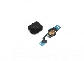 Кнопка HOME для телефона Apple iPhone 5, в сборе с механизмом и шлейфом, черный