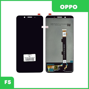 LCD дисплей для Oppo F5 в сборе с тачскрином, черный, Premium Quality