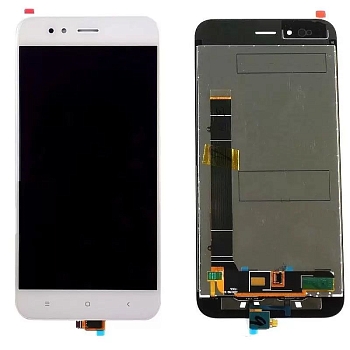 Дисплей (экран в сборе) для телефона Xiaomi Mi A1, Mi 5X, белый