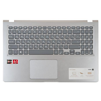 Клавиатура с топкейсом для ноутбука Asus X515, с тачпадом, серебристый, с разбора
