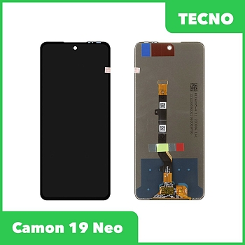 LCD дисплей для Tecno Camon 19 Neo в сборе с тачскрином, 100% оригинал (черный)