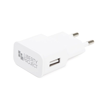 Сетевое зарядное устройство "LP" с выходом USB 2.1A + кабель MicroUSB Classic Plus (белый, коробка)