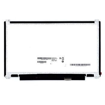 Матрица (экран) для ноутбука B133XTN01.3, 13.3", 1366x768, 30 pin, LED, Slim, матовая