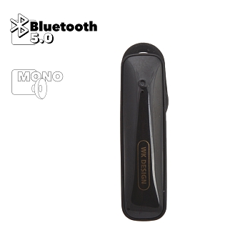 Bluetooth гарнитура WK Single Side Bluetooth Earphone P3 моно вставная, черная