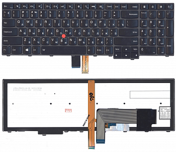 Клавиатура для ноутбука Lenovo ThinkPad Edge E531, E540 чёрная с подсветкой (уценка)